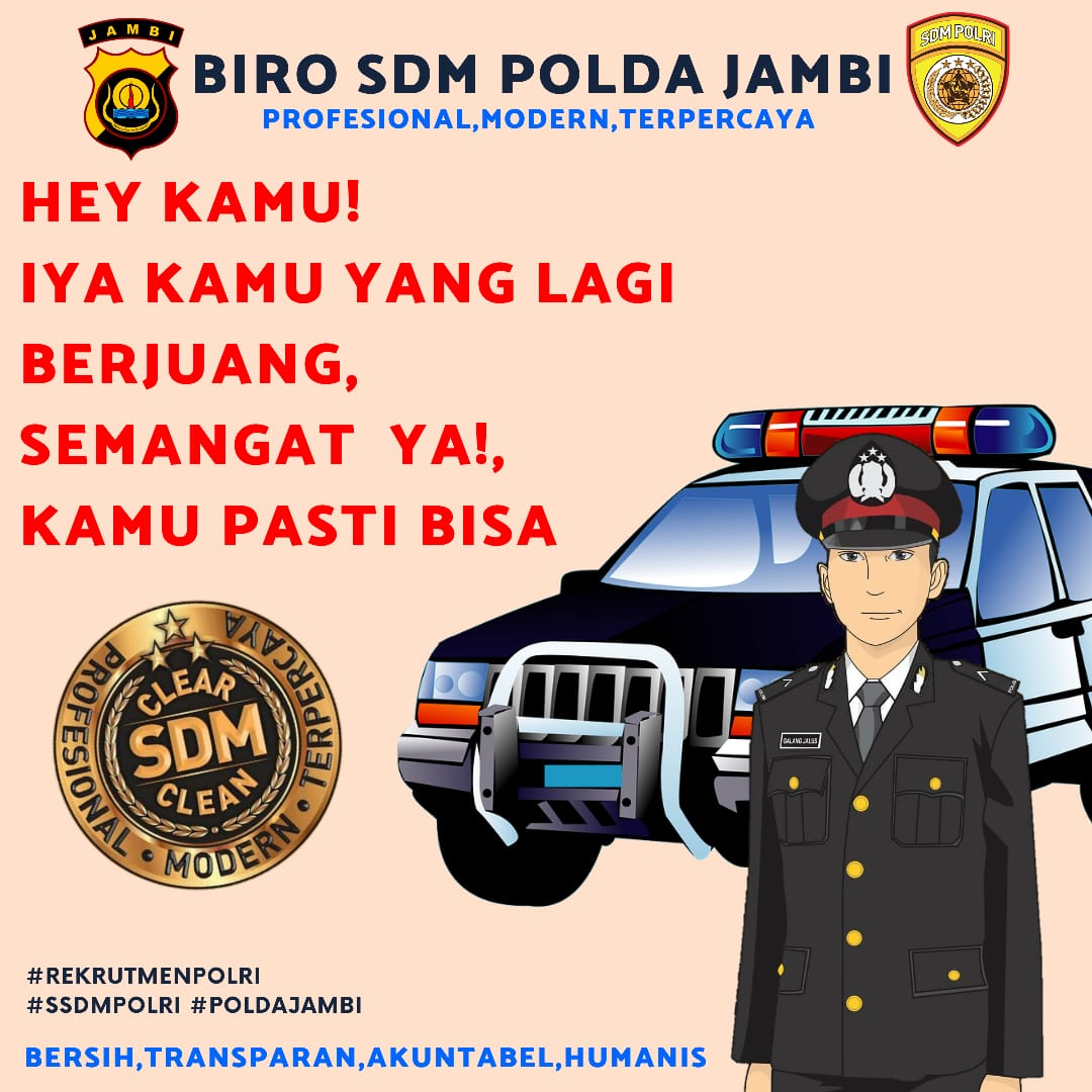 DeaParamitha8's tweet photo. Rekrutmen Anggota Polri 2020

#ssdm rekrutmen polri
#rekrutmenpolri
#penerimaanpolri
#masukpolisigratis
#ssdmpolri
#sdmpoldajambi
@rekrutmen_polri
@ssdm_polri
@sdmpoldajambi https://t.co/mMTD7SiczC