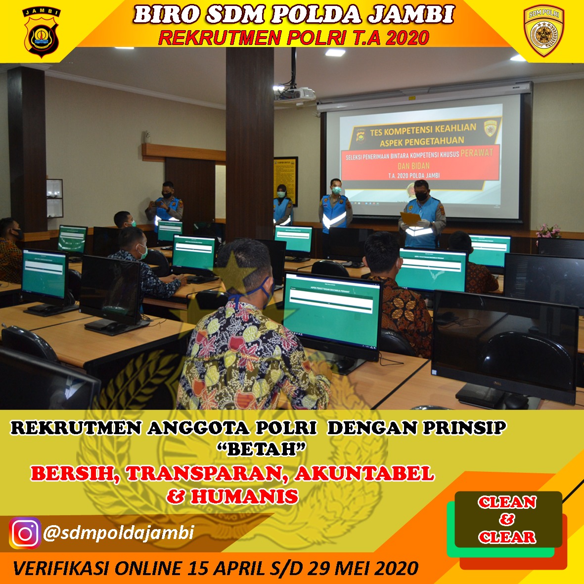 DeaParamitha8's tweet photo. Rekrutmen Anggota Polri 2020

#ssdm rekrutmen polri
#rekrutmenpolri
#penerimaanpolri
#masukpolisigratis
#ssdmpolri
#sdmpoldajambi
@rekrutmen_polri
@ssdm_polri
@sdmpoldajambi https://t.co/pohnsj7FOK