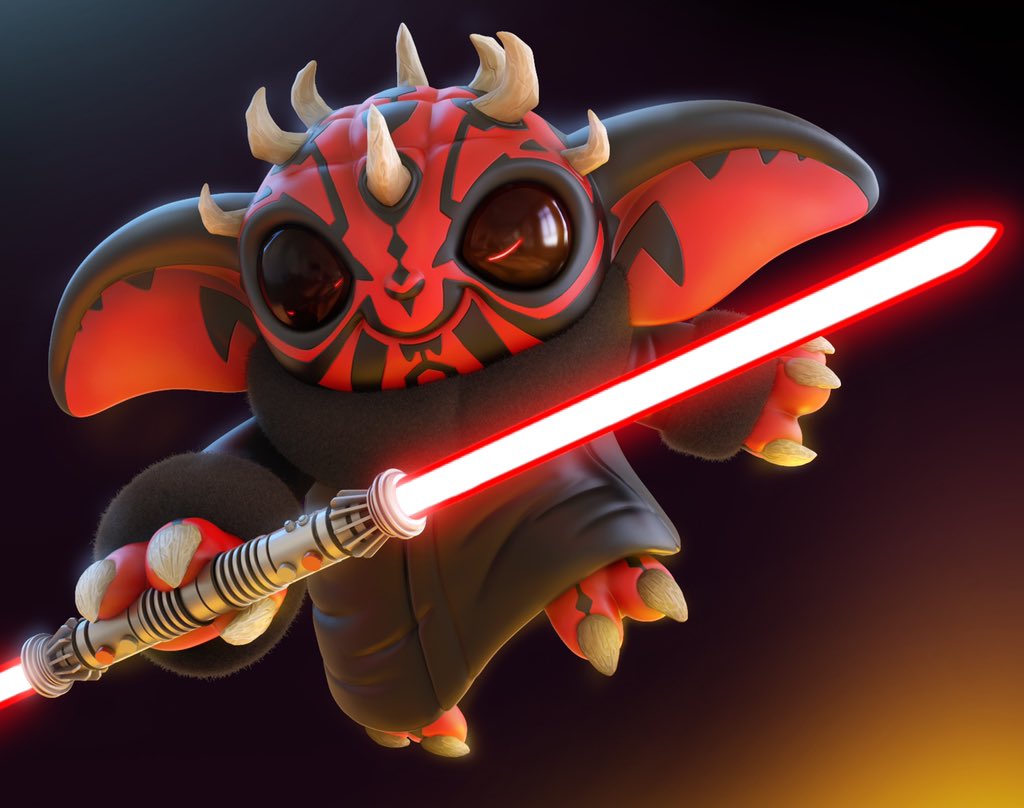 chris_bobinski's tweet photo. Darth Yoda? Baby Maul? Darth Child? Either way this was done for #revengeofthe5th #darthmaul #StarWars #thechild #babyyoda #TheMandalorian #late https://t.co/KwRHx6rKU6