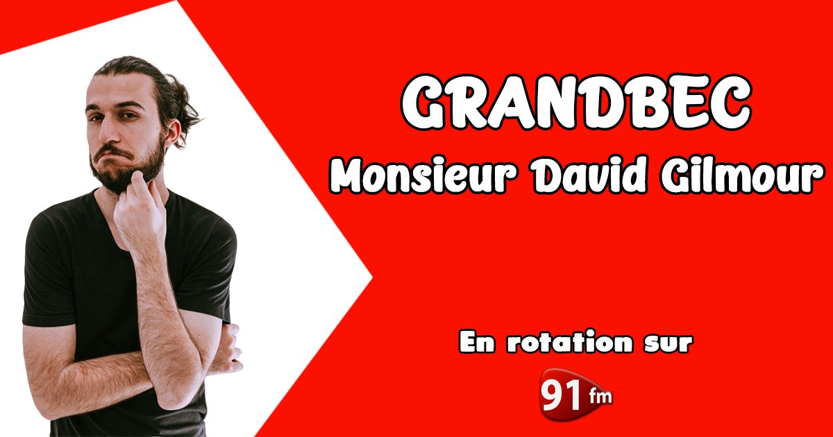 C’était notre découverte musicale mercredi dans Reste Tranquille, « Monsieur David Gilmour » de Grandbec est désormais en rotation sur 91 FM 🎧