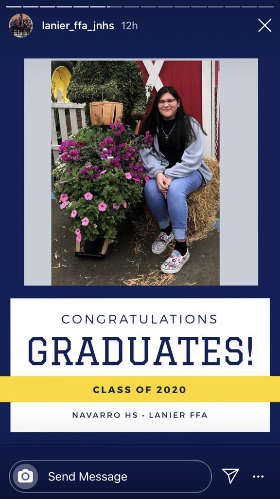 LanierFFA's tweet photo. Seniors we are so proud of you!!! Until we meet again!!! #classof2020 #2020graduates #FFAgrind #FFAforlife https://t.co/cJe8dFwchc
