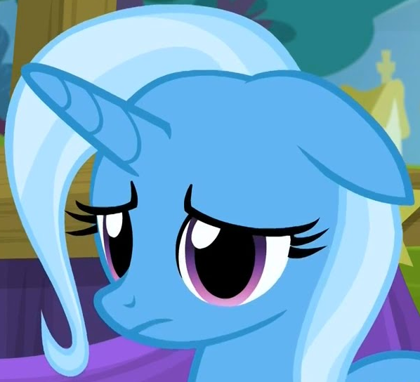 psst...Trixie is trans and it was her newfound relationship with Starlight that helped her overcome her crippling dysphoria and finish transitioning, as displayed by the change in her eyes from S6E25-26 onward. What makes the eye aspect so interesting is...(1/3)