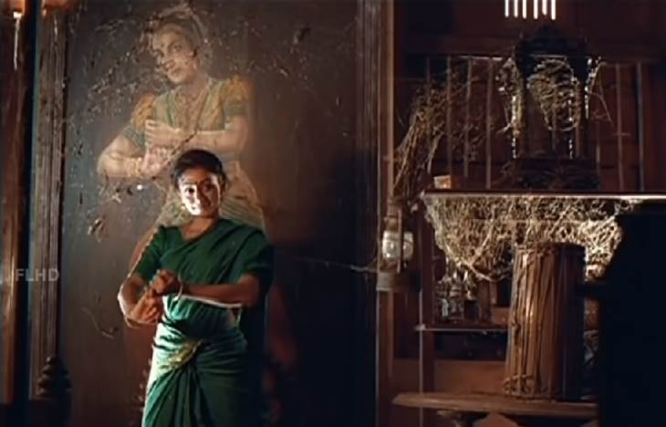 34. R Madhavan, from the clan of carvers who made the golden chariot and the ivory state throne of the Travancore royals, worked as a film banner artist in the 60s/70s. He also created an early 90s artwork familiar to Malayalis - the Nagavalli painting in 'Manichitrathazhu'.