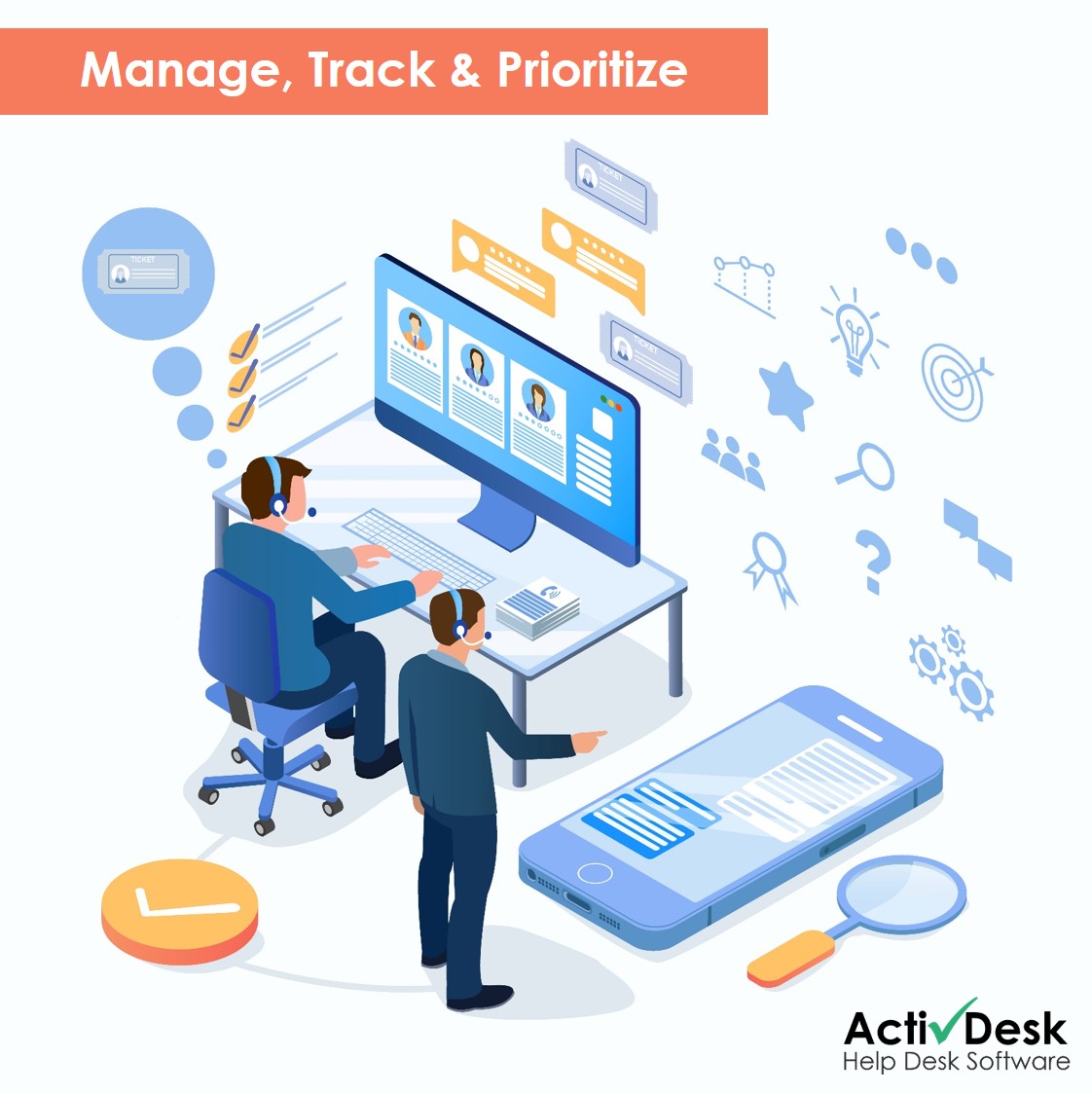 DeskActiv's tweet image. Boost your customer service with an intuitive HelpDesk Solution that helps to manage, track &amp;amp; prioritize all customer interactions. 
#HelpDeskSystem #CustomerInteractionManagement #CustomerService #HelpDeskTicketing #ActivDeskHelpDeskSoftware