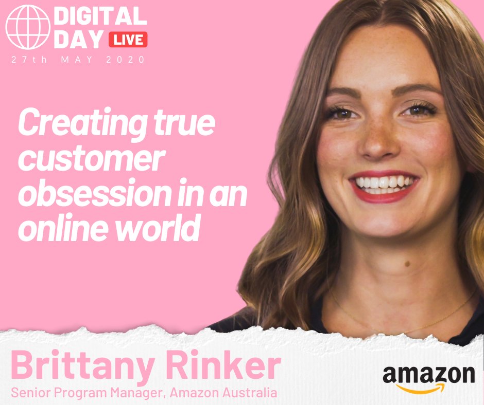 Brittany Rinker, Senior Program Manager at  Amazon.com.au returns to the (virtual) Retail Global stage this #DigitalDay to teach you how to create true customer obsessions in a digital world. 

Find out more at bit.ly/RGDigiDay