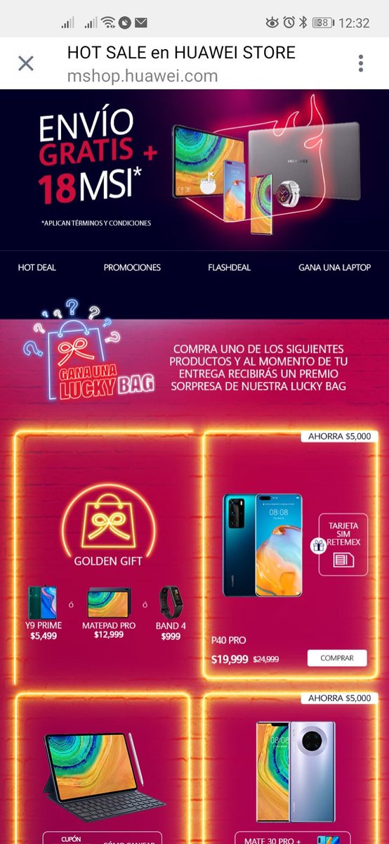 alondraGtzs3's tweet photo. El #hotsale ya llegó, #matepadpro #p40pro #matebookd #gtwatch #mate30pro obtén descuentos y regalos visitanos en la siguiente liga 👇👇👇👇👇

https://t.co/JpjlH8yNWj https://t.co/yvmZBJVBAS