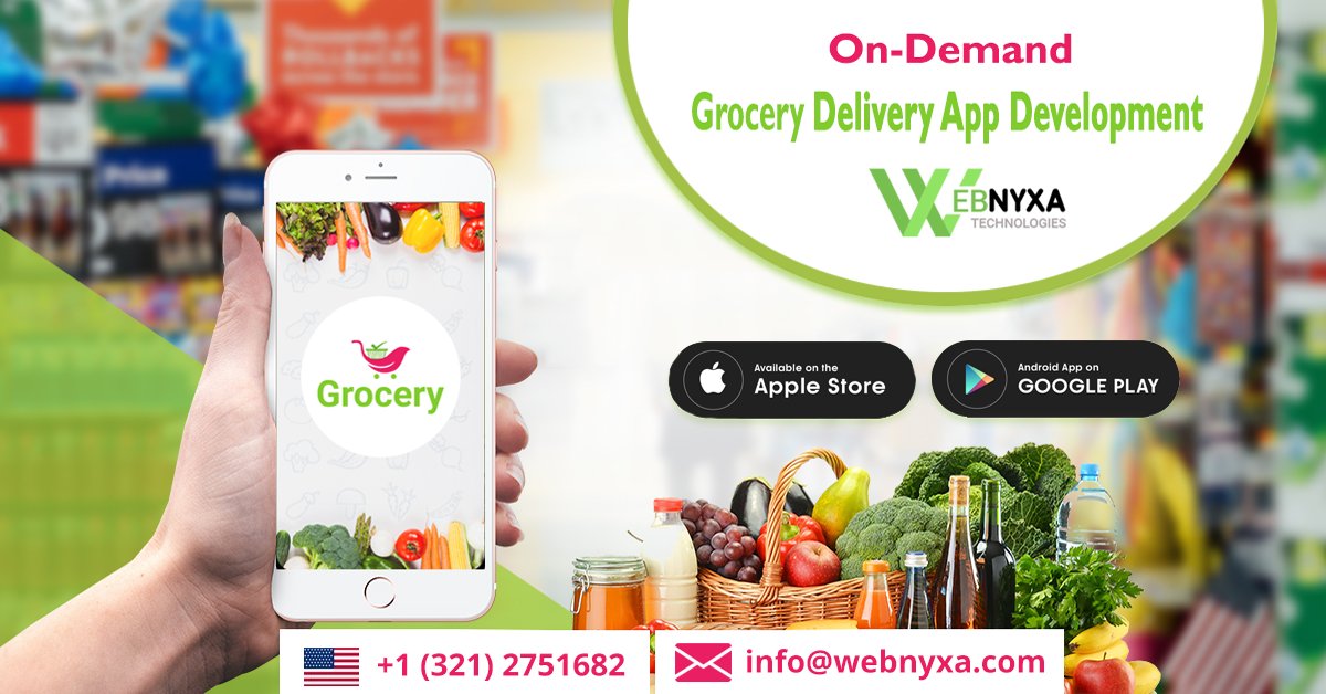 webnyxa's tweet photo. Do not let #coronavirus ruin your #business and reach out to maximum customers via #mobile_apps. We are delivering a multi-featured #GroceryDeliveryApp at very low prices. 

On-demand #Grocery Delivery #App?? Visit here and schedule a meeting today https://t.co/dR0pM8xGas https://t.co/9TQTVMcafS