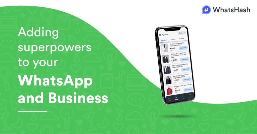 VepaarHQ's tweet photo. Create your online store on WhatsApp in minutes without any technical support. Listing and selling your products couldn't have been easier.

Try #WhatsHash now for free - https://t.co/CctGVNd3FQ

#WhatsHash #WhatsApp #WhatsAppMarketing #WhatsAppShopping #Eshopping https://t.co/Tx1uJEGqbY