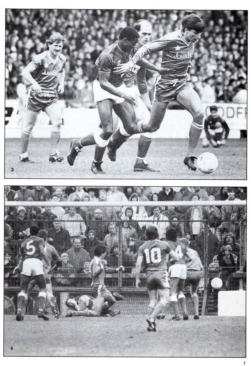 LCFCprogs's tweet photo. 1/3
28th Mar 1987
#LCFC v #MCFC – Cover: #PaulRamsey in combative pose against #MUFC; match report from our habitual defeat at the #CityGround - #AliMauchlen nets, #SimonMorgan and the now on-loan (!) @9smudge are in the thick of it… https://t.co/N2TAcT3gtX