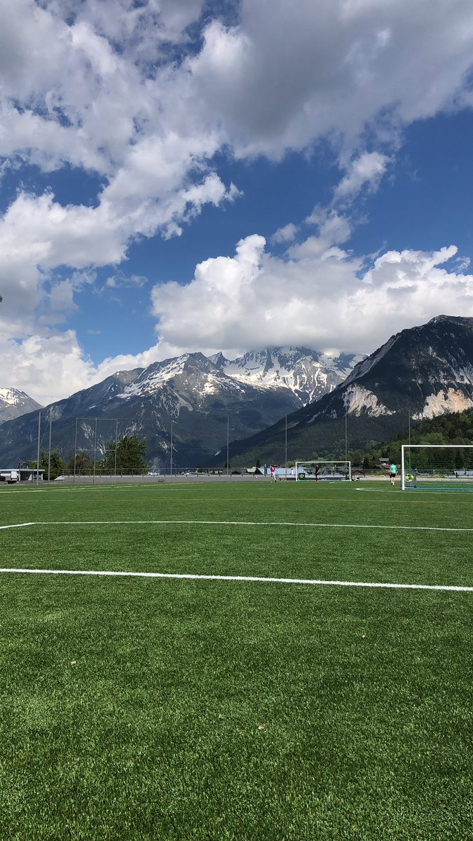 Lewis0409's tweet photo. La Praz football pitch. Some place 😍 #lapraz #courchevel https://t.co/kWx5l2RR7Z