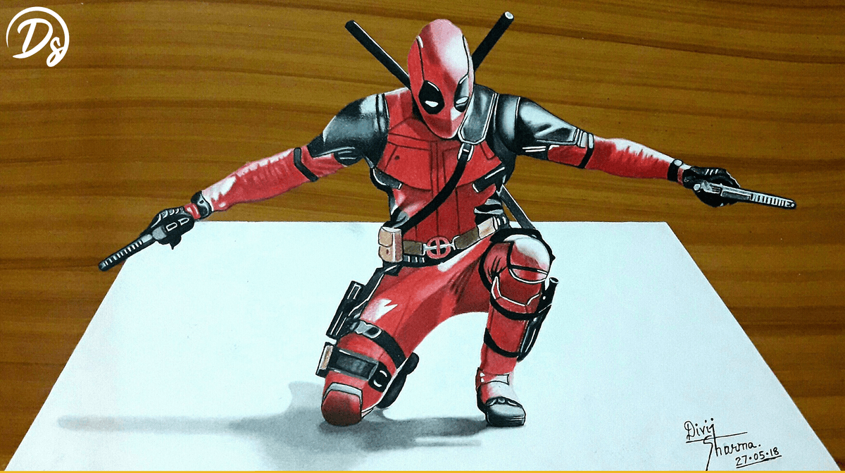 divijsharma0102's tweet photo. "This is my most prized possession." 🎀@VancityReynolds
Idea Credits: @JasminaSusak
#art #artist #painting #drawing #colors #artwork #sketch #sketchbook #bleedred #deadpool #marvel #xmen #deadpooldrawing #deadpool2 #divijsharmaarts #sketchysharma #deadpool2movie #deadpoolcosplay https://t.co/KP7Rk7s1ZF