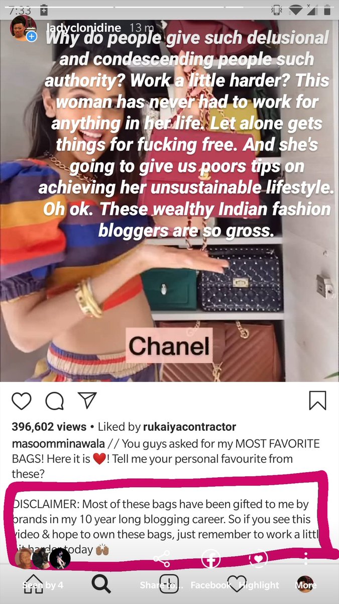 LadyClonidine's tweet photo. These rich Indian fashion bloggers are so cut out from reality. https://t.co/v4Dxp1EZyp