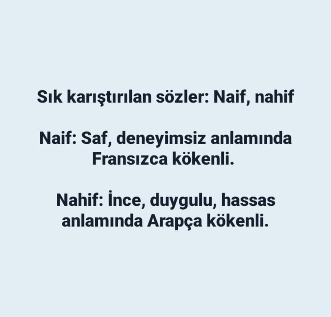 Sıkça karıştırılan sözler ;
#sözcük #kelime #anlam