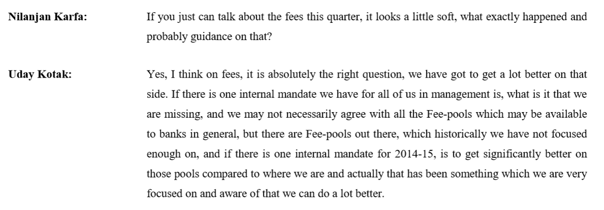 5. Doesn’t debate its shortcomings, instead works hard on it Source - Q4FY14 Concall