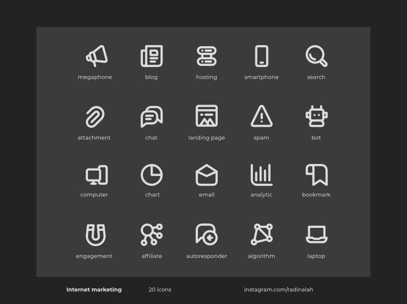 radinalah's tweet photo. Internet marketing icon available on @theflaticon
https://t.co/g4N2TRsE0d
#design #designs #designinspiration #icondesign #icondesigns #vector #vectorgraphic #graphicdesign #designerlife #icondaily #designart #iconography #icons #icondesigner https://t.co/fd1mGNXUCp