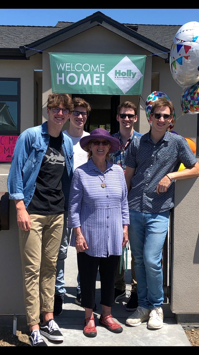Bev Nystrom, 86, is a happy grandma. Moving in to her new #SantaRosa house, rebuilt from the #TubbsFire and her grandsons will live there too!
11:18 how she persisted for almost three years #KTVU