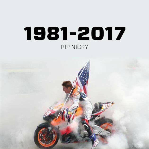 OffBalance9's tweet image. R.I.P. Nicky Hayden #69 🙏🏻
July 30, 1981 - May 22, 2017
#KentuckyKid 🇺🇸 🥺💔
Race The Heavens Bro ✨🏁✨