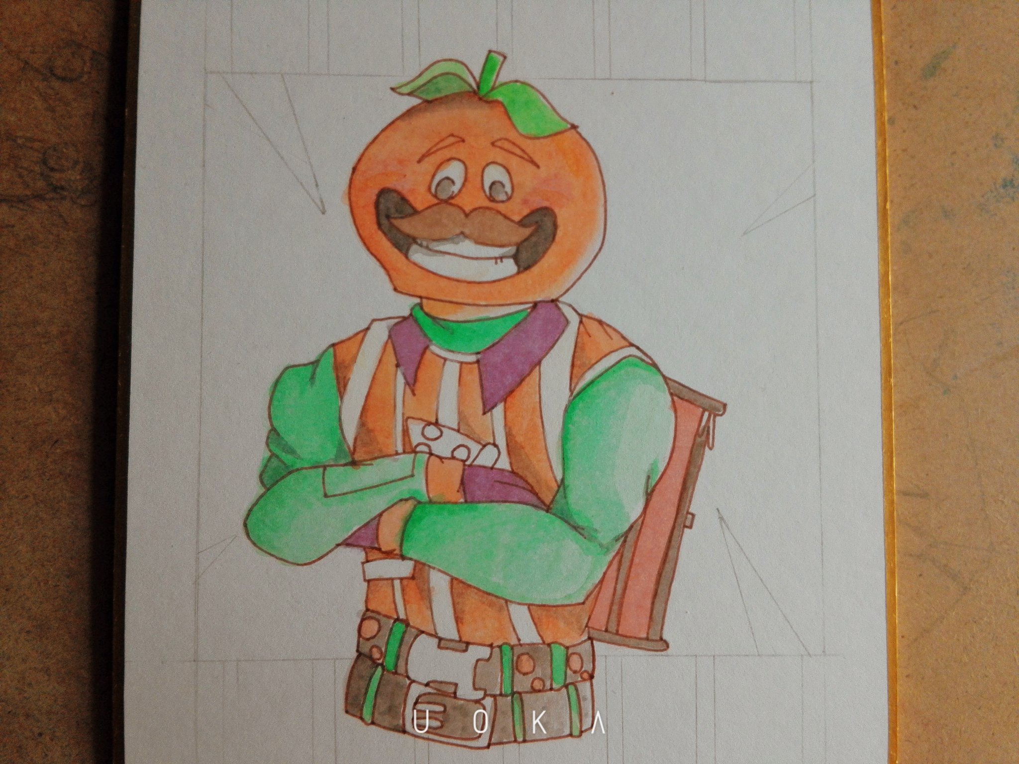 たぱ トマトヘッドなのに顔がオレンジヘッドに見える トマトヘッド フォートナイト フォートナイトイラスト イラスト好きな人と繋がりたい Illustration 絵描きと繋がりたい