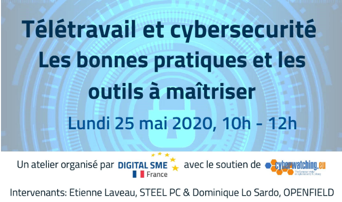OpenFieldEU's tweet photo. #homeoffice #homeworking #securité #2020trends 

#openfieldwebinar

[Webinar] Vous avez sûrement suivi l'accumulation de cas d'attaques lors du confinement. Comment travailler à distance tout en étant sécurisé comme au bureau. Inscrivez-vous pour le savoir. https://t.co/uZ4wBfxCf3