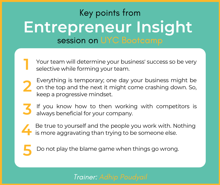 Blincventures's tweet photo. Adhip was brilliant when it came to sharing about his journey as a young entrepreneur. Every detail was candid and unfiltered so we noted some of the key points shared by him during his session. Take a look!
#kullabs #bootcamp #entrepreneur #entrepreneruship #startups https://t.co/Uvzu6fc8Yk