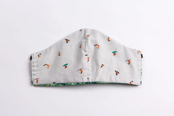 Retro Surfer and Palm Leaf Face Mask now available online - bit.ly/2LNXVp4