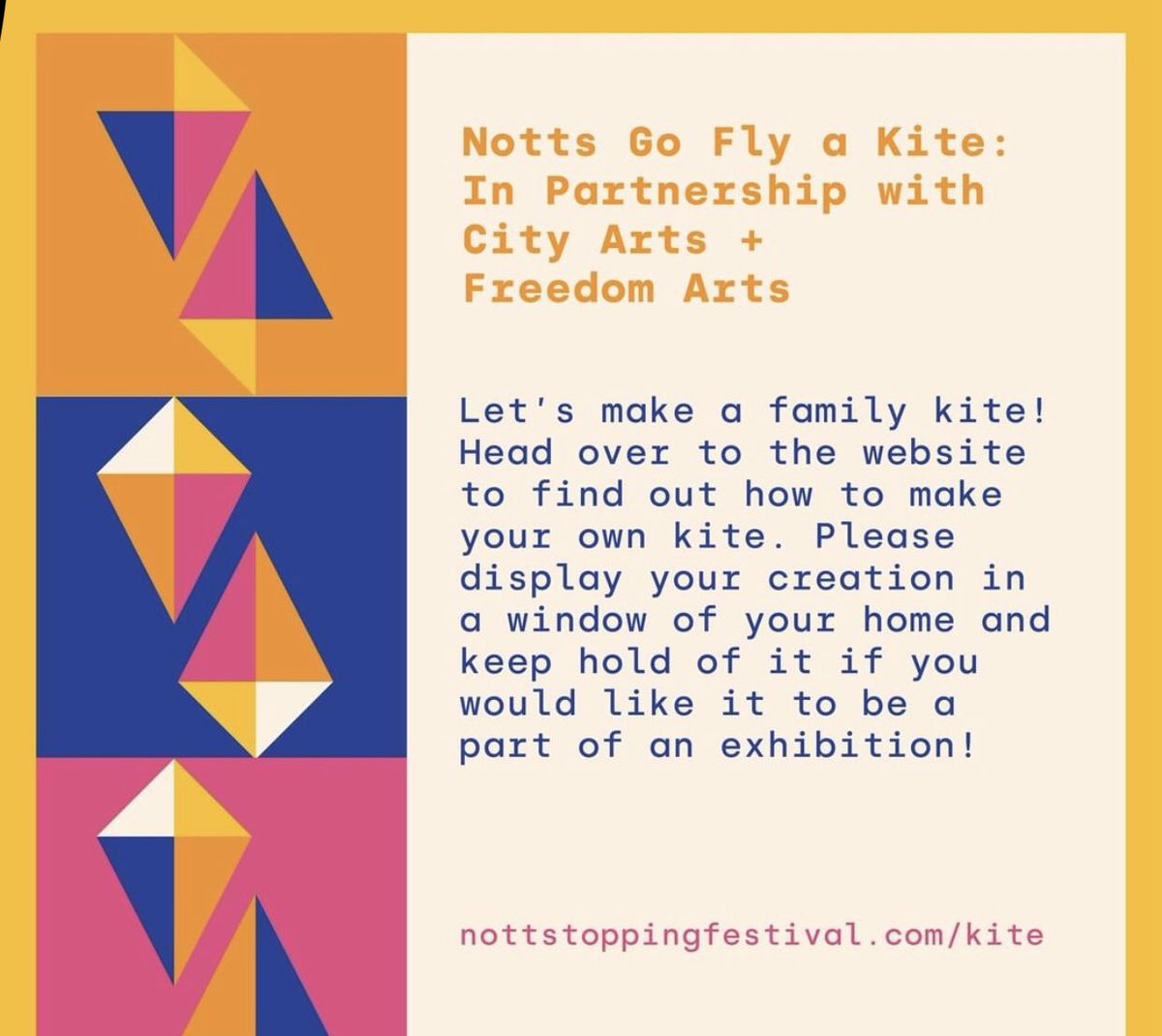 One more day until <a href="/nottstopping/">Nottstopping Festival</a> festival (Nottingham’s first Digital festival)  have you downloaded your festival kit yet? #nottingham #nottstoppingfestival