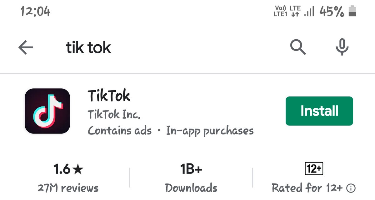 marcdheeraj's tweet photo. Google removed 1M reviews from play store of tiktok to save it from ban in india 1.3 star to 1.6 star
#googlecheat #tiktokbaninindia
@PARAMVE98425994 https://t.co/oqmKoKa2rR