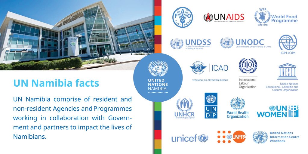 UNNamibia's tweet photo. #FastFactFriday: UN agencies in Namibia work to #DeliverTogether, to achieve the #GlobalGoals &amp; #Namibia's Vision 2030. @UNNamibia supports the Government of Namibia’s national response to the #COVID19 pandemic. 🗣We are in this together! https://t.co/2r7vnBXPIX