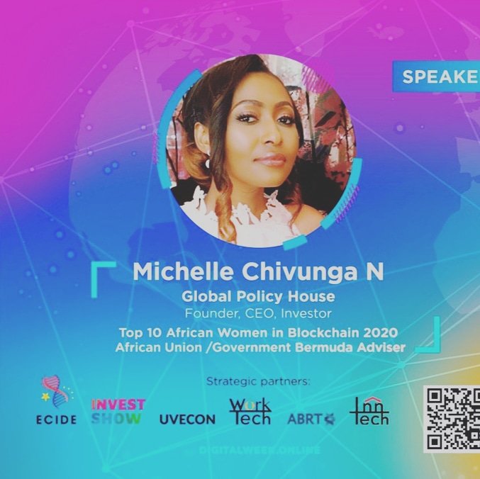 michellechivung's tweet photo. In a series of upcoming virtual events I will explain why I think #Blockchain and #EmergingTech will be central to helping with #globalrecovery!must move towards #greeneconomy #sharingeconomy #digitaleconomy that is #united #inclusive. Book code #POLICYH https://t.co/diVJ6wCa1A https://t.co/YNyOGwtjcu