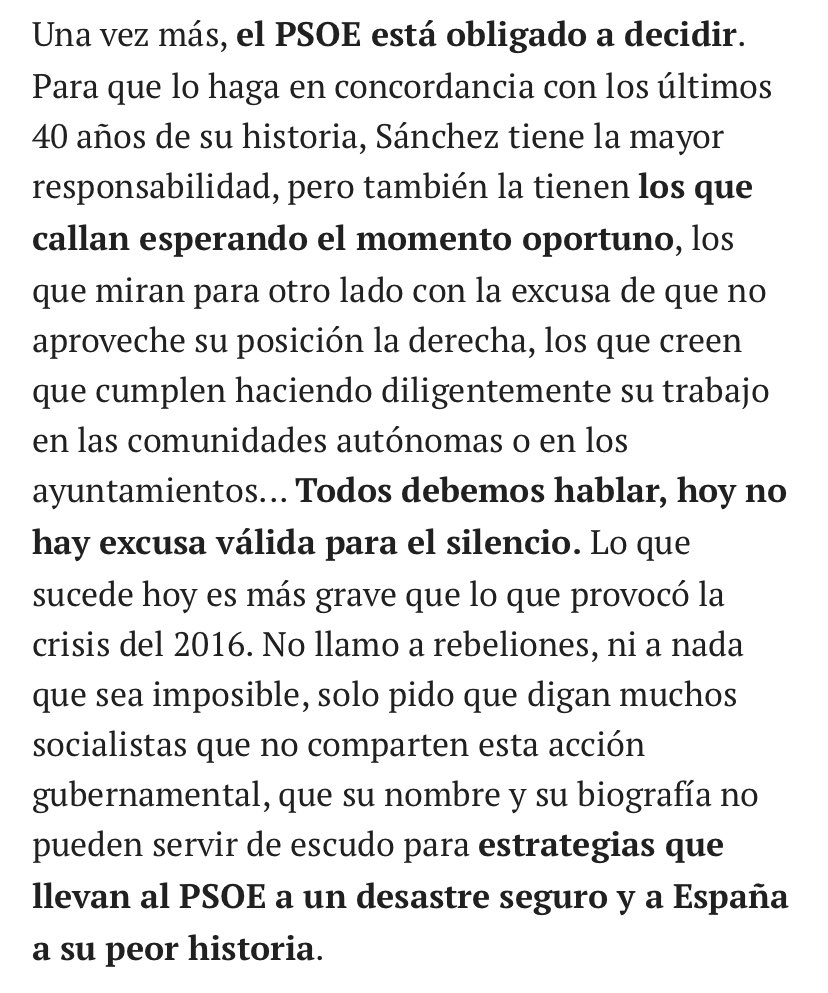 JorgeBustos1's tweet photo. El final de la tribuna de Redondo Terreros. Hablad, socialistas. Hablad ahora. https://t.co/2NJ3pvZEUa