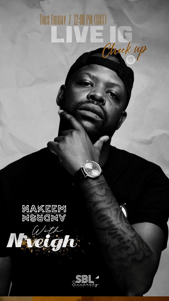 AbuBahumi's tweet photo. I’m doing my weekly IG #LiveCheckUp with my brodie @Nveigh today at 12:00(cat).
Join in on our convo about persistence, brotherhood, how to stay UP and the art of the pivot in uncertain times.
IG: @HakeemAndrsn x @Nveigh
#PeanutButter #BecauseBlack
#RefineMENt #BathoBatsho https://t.co/CmhTLOOkRG