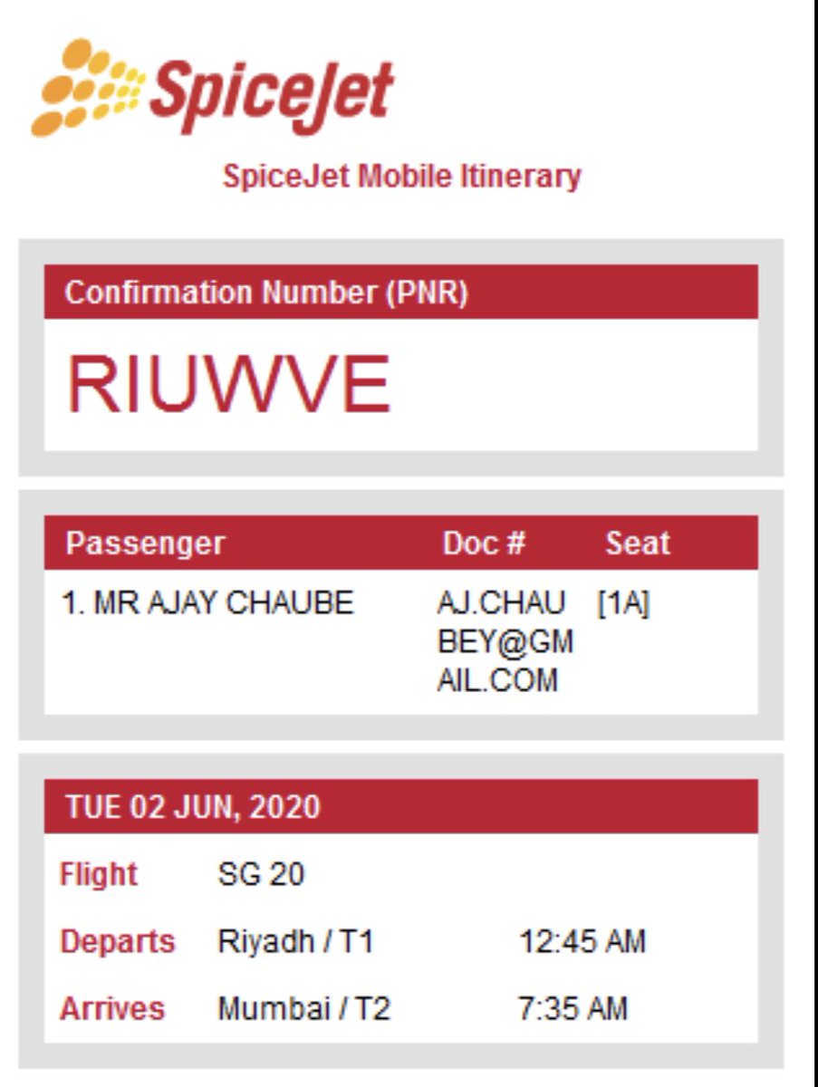 AjayChaubey11's tweet photo. #AskHardeepPuri whole world is in lock down, yet why @flyspicejet only booking international flights while the rest of the airlines @IndiGo6E @airindiain @Saudi_Airlines are sleeping or @spicejet is playing the game of #creditshell? https://t.co/WZNa0v3SRa