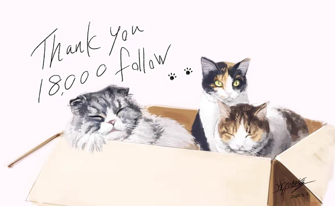 ありがとうイラストのまとめ?️
猫ちゃんいっぱいのアカウントになってきましたね! 