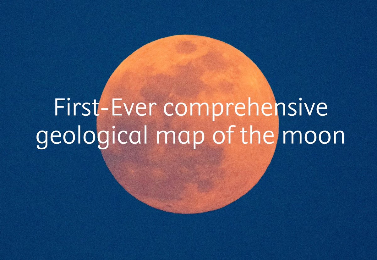 Sciencedirect's tweet photo. Ever wanted to know more about the Moon’s cratered surface? Now you can take a closer look at its geology, the @USGS  just released the most comprehensive geological map of the moon ever created.

https://t.co/NmieoVsqlO

#GeologicalMaps #MoonUpClose https://t.co/Ht603IEOib