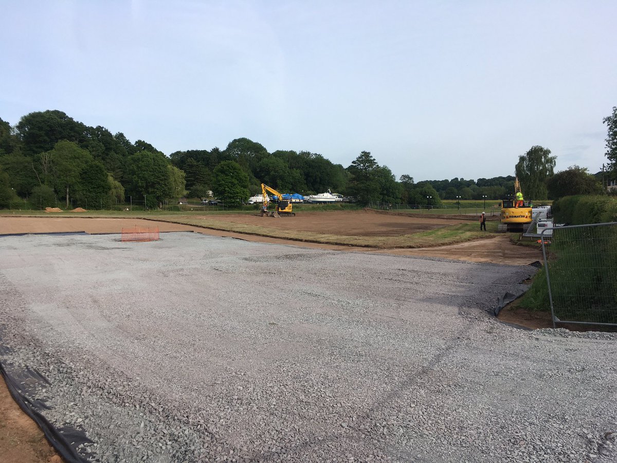 We’ve started setting up the compound for works for Holt weir fish pass this week too. We now have all four of our River Severn fish passes on site. Exciting stuff