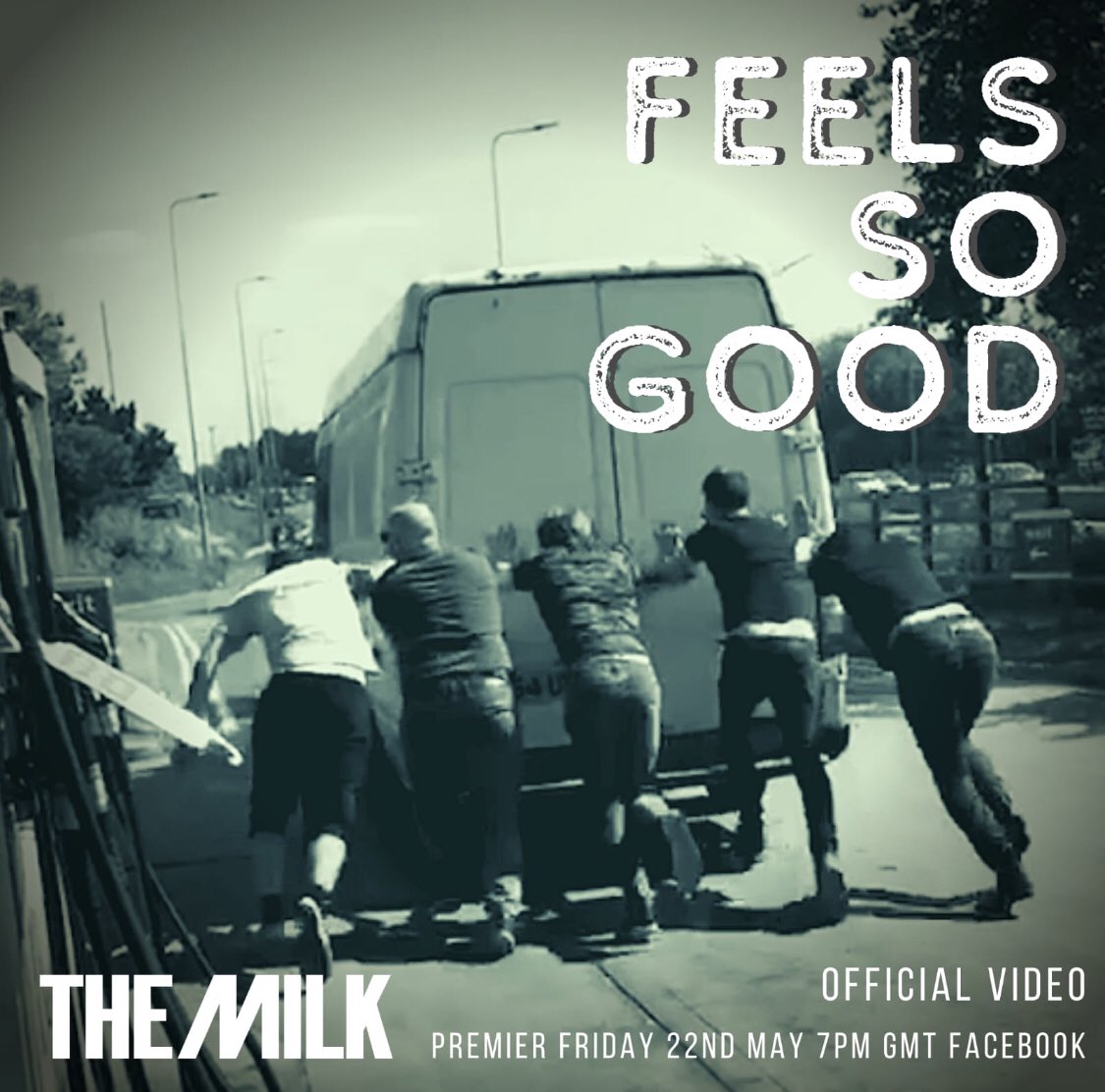 thisisthemilk's tweet photo. We’re very excited about tonight’s video premiere for “Feels So Good”, created in lockdown. Check out our Facebook page at 8pm this evening for the first showing, and let us know what you think. #musicvideo #NewMusicFriday @wahwah45s https://t.co/hPUu84cywY