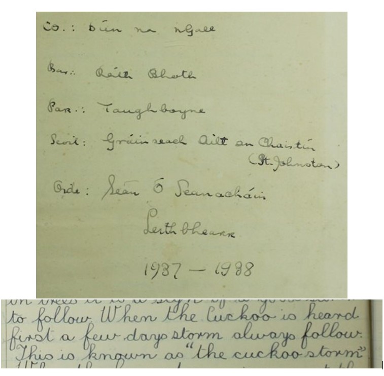 Is #StormEllen an example of a #cuckoostorm? History repeating itself as reported as Front Page news in May 1928 in our local Derry People & Tirconaill newspaper and also referred to in @duchas_ie Schools Collection from St Johnston NS. #Weather #localhistory #cuckoo #Donegal