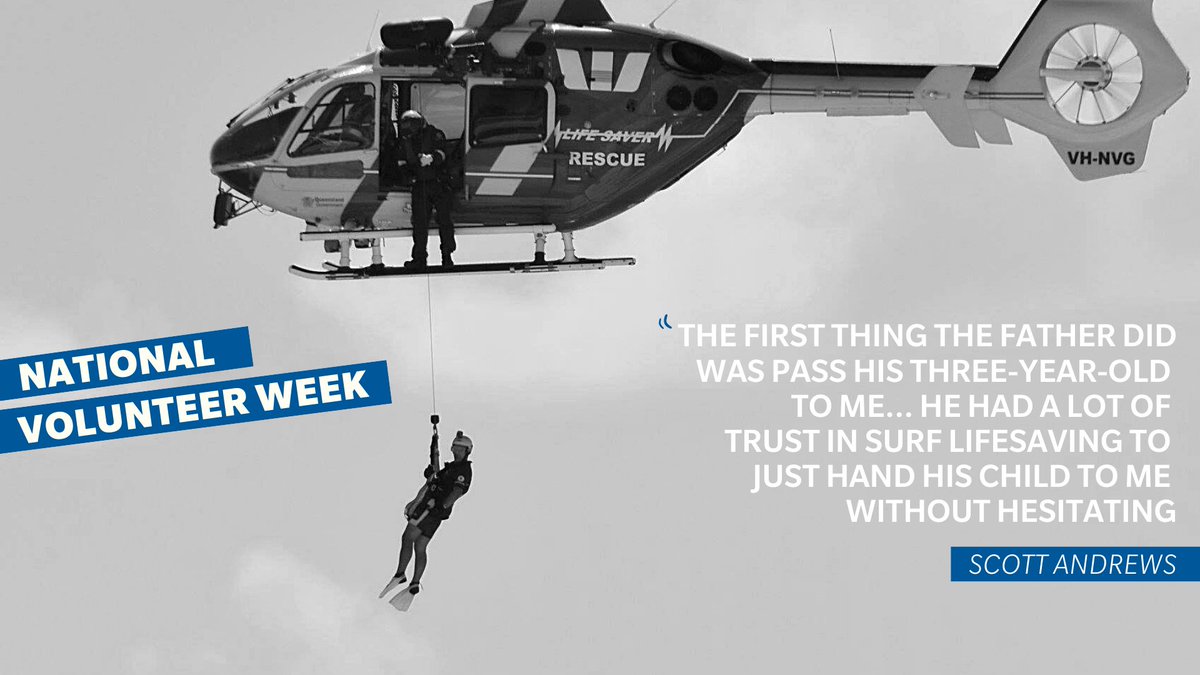 lifesavingqld's tweet image. Being a part of the @westpacheliqld service is a demanding but incredibly rewarding role for volunteer crewman Scott Andrews!  
   
Read more about the man who gets winched down from the skies: bit.ly/3bTluaH

#NVW2020 #thisislifesaving