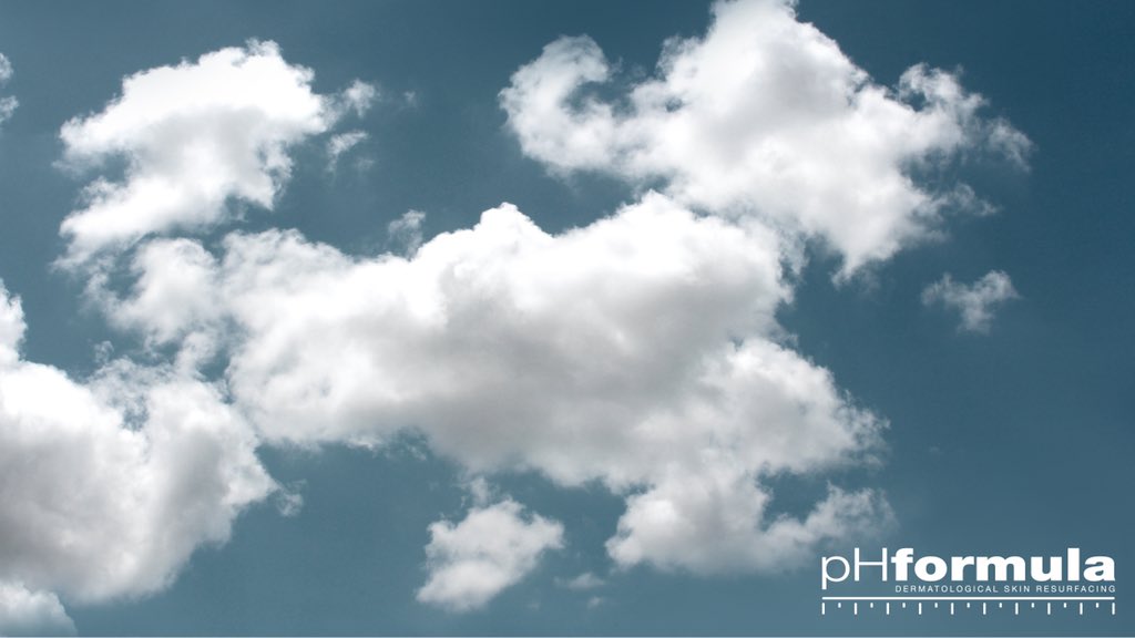 When last did you look at the clouds and try to see different shapes? Do yourself a favour, go outside and for 5 minutes just look at the clouds go by. Think of nothing else and give yourself over to the wonders of nature. 
#skinresurfacing #innovation #clouds #pHformulasa