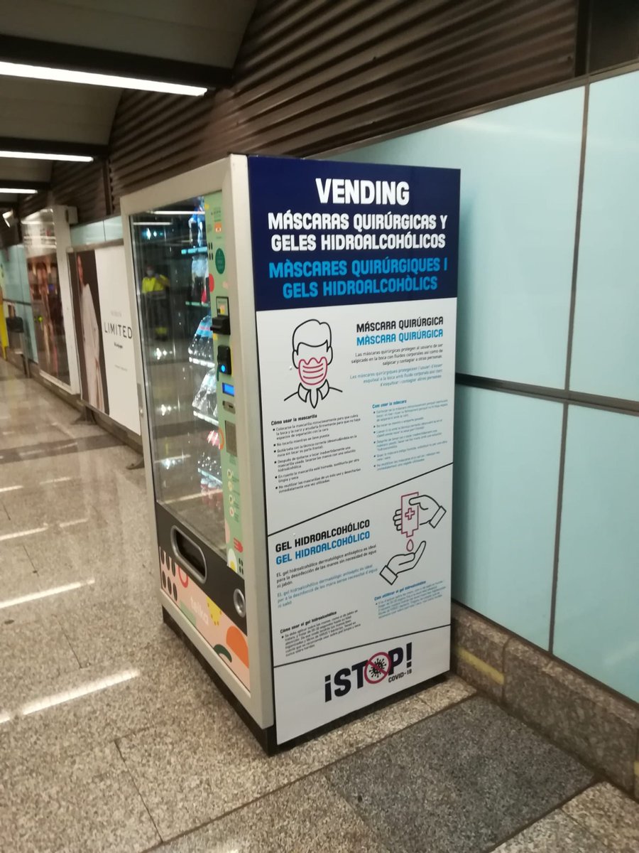 TramdeAlicante's tweet photo. 📣Gel, mascarillas quirúrgicas y reutilizables 😷disponibles en las máquinas de vending de Mercado, Luceros y Benidorm
@Teika_es #Comersan #VeritaFarma
➡️#xTixMi #DesplazamientoSeguro #TransportePúblico https://t.co/eClBkxmzpd