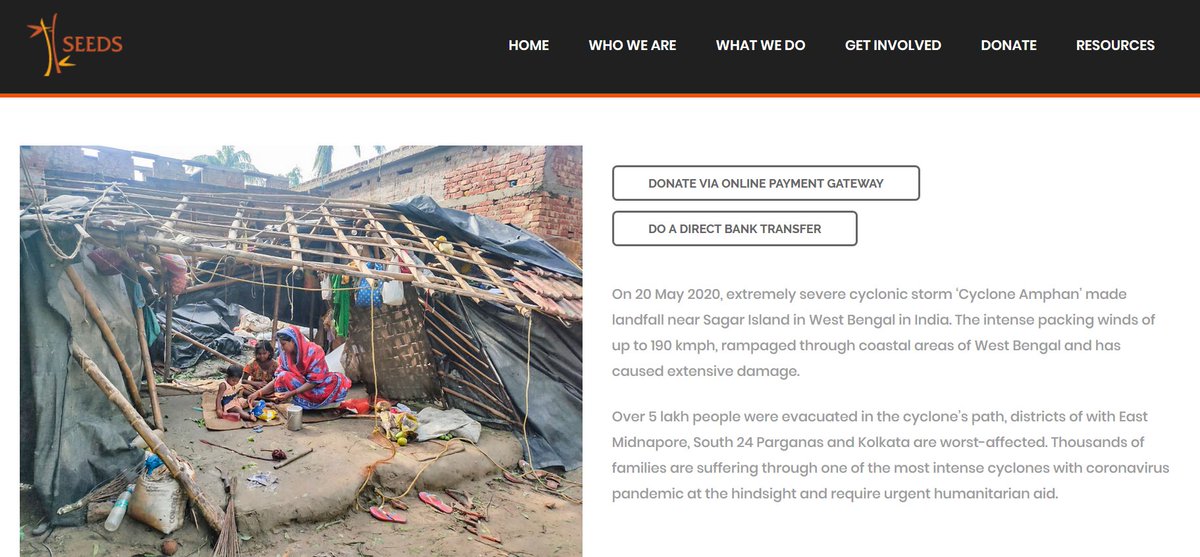 Help  @SeedsIndia with their relief efforts:  https://www.seedsindia.org/cycloneam...