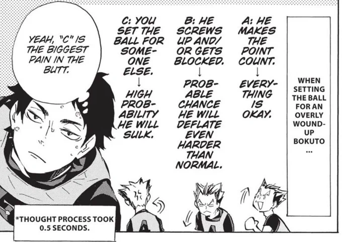 AKAASHI IS SO SMART AND HAS SUCH A FAST THINKING PROCESS LIKE WTF WHO DOES IT LIKE HIM!!!! EVERYONE ADMIRES HIM 