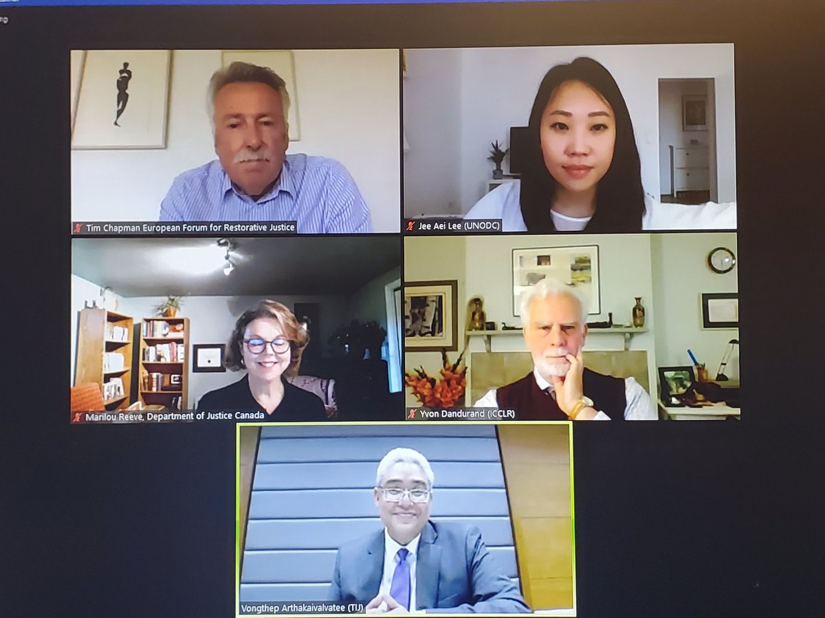 Thank you to all the panelists who helped with the #RJHandbookLaunch webinar.  Great thoughts from Jee Aei Lee, Marilou Reeve, Yvon Dandurand, Tim Chapman, Kittipong Kittararak, and Vongthep Arthakaivalvatee .  Well done!