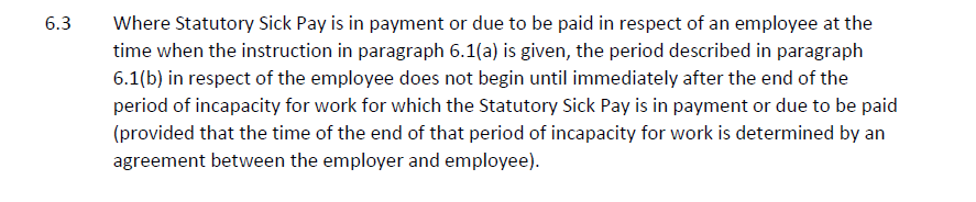 3/New wording on SSP and furlough. If SSP is "due to be paid" employee cannot be furloughed until PIW has ended. Suggestion that PIW can be ended by agreement??Not quite sure this brings the Direction in line with the guidance. What do others think?