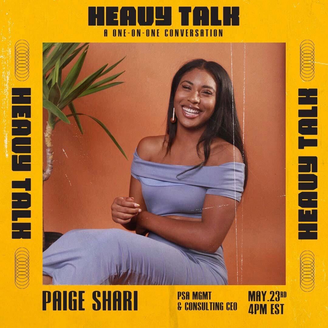 jaquialdurham's tweet photo. TOMORROW! 
May 23rd - 4pm EST
.
.
.
Our team @heavysoundlabs presents HEAVY TALK, a FREE live online event featuring @barryhefner, @paigeshari, &amp; @jonathanmannion in conversation with @jasongeter and our @heavysoundlabs team... #hiphop #heavytalk #heavysoundlabs https://t.co/oyZ7MpjCDW