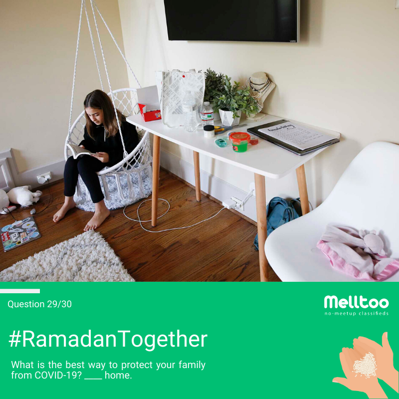 MelltooMarket's tweet photo. 29th question: COVID-19 has changed most of our lifestyles, whats the best way to keep safe from it? Enter the one word promo code in-app for an amount of free credit!

#RamadanTogether #RamadanKareem #Ramadan #Eid #PromoCode #Melltoo https://t.co/pGNmNnVqz5