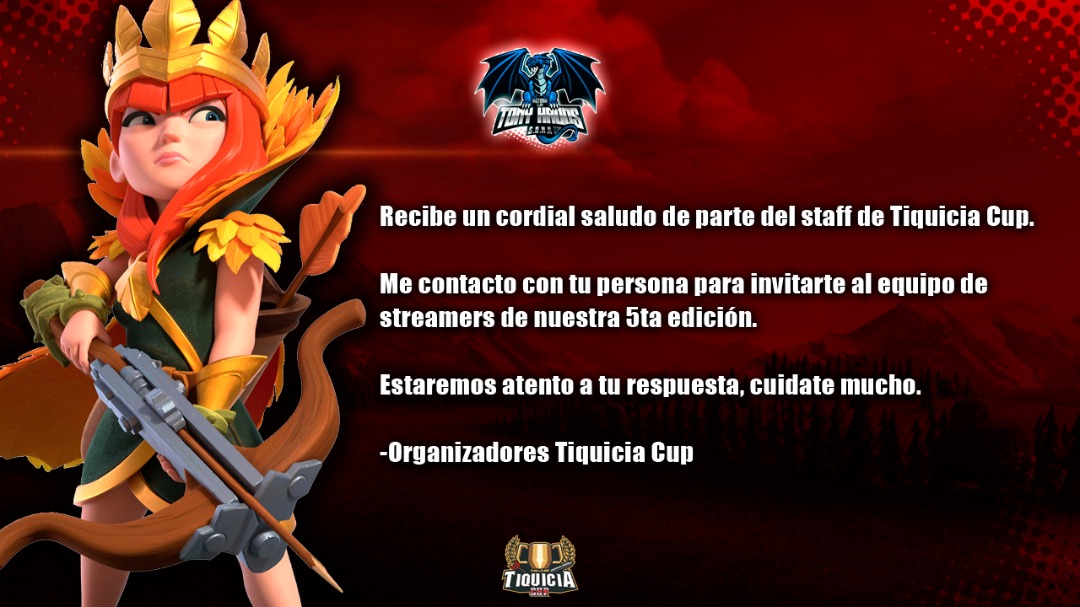 Muchas gracias por la invitación a este gran torneo y claro que aceptó la invitación <a href="/CupTiquicia/">Tiquicia Cup 🔥🏆🇨🇷</a>  🔥🔥🔥💪🏻💪🏻💪🏻