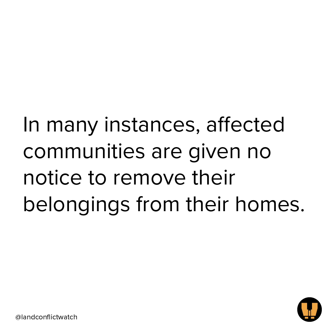 In most cases, the state does not inform people about why their houses are demolished, neither does it make the reason public. Read the report here:  https://www.hlrn.org.in/documents/Forced_Evictions_2018.pdf 8/9