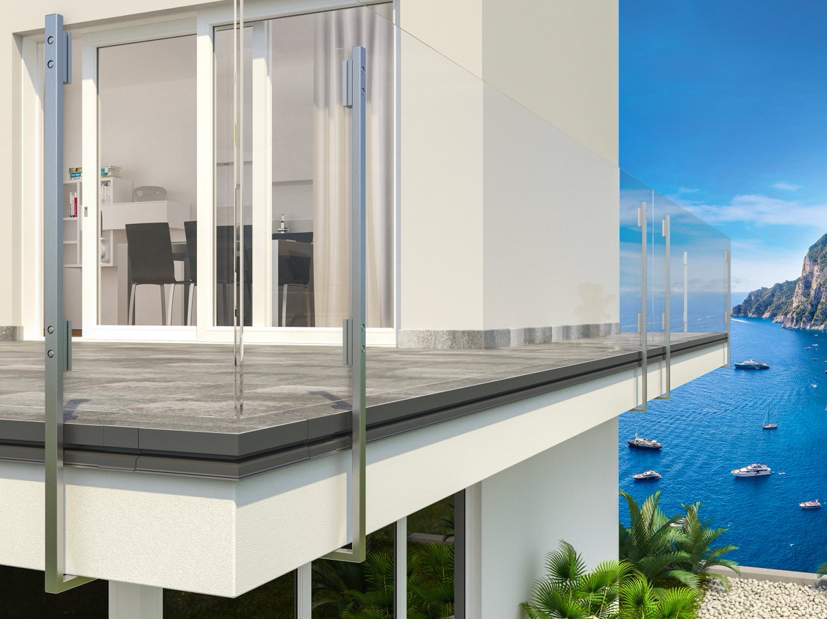 ProgressProfile's tweet photo. Protect your balcony with the new Proterrace Drain Drip profile! It is designed to close and finish the tiles, it protects the edges of perimeter tiles and ensures proper water discharge.

#ProgressProfiles https://t.co/R4hmkALhjv