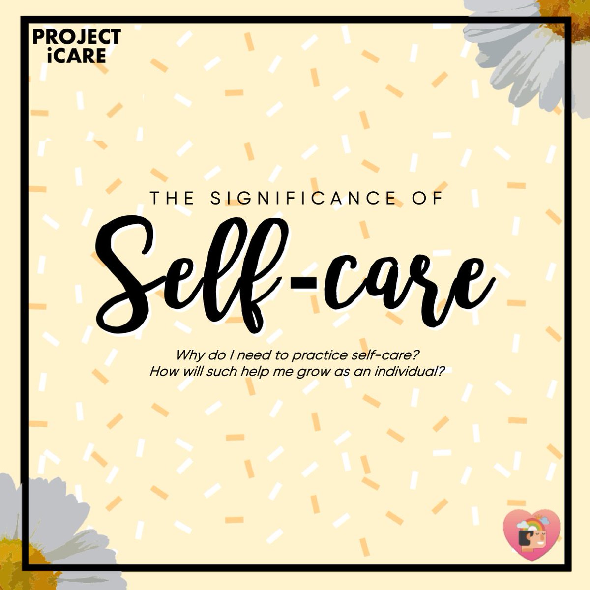 ProjectiCare22's tweet photo. Ikaw! Oo, ikaw👋🏻

You are worthy ✨
You are incredible 🌼
You are lovable💚

We, the Project iCare wants to remind you that self care is best gift you can offer yourself. We all wanted to be loved and be loved and the first thing we have to do is to LOVE OURSELVES. 😌 https://t.co/kO2txgKKMn
